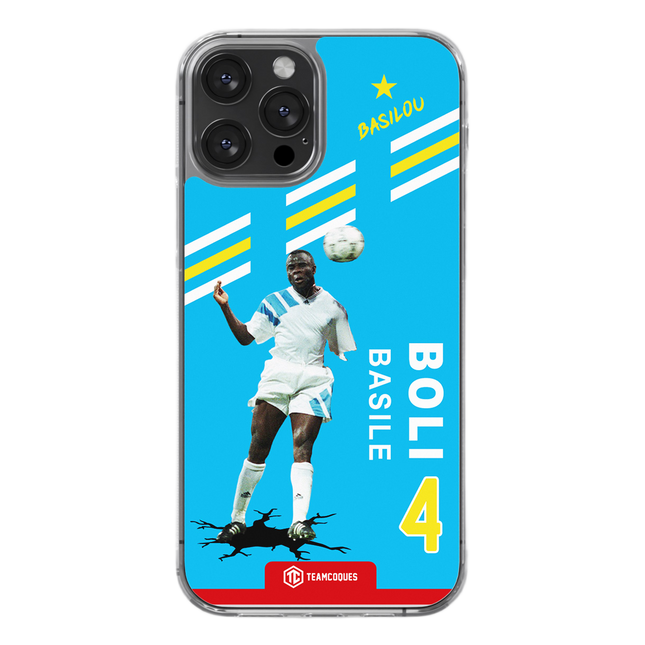 Coque joueur BASILE BOLI MARSEILLE OM 93 1993 - TEAMCOQUES