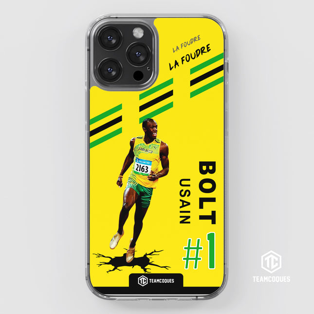 Coque joueur USAIN BOLT ATHLETISME JO - TEAMCOQUES