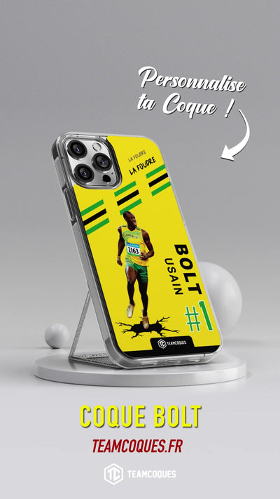 Vidéo Coque joueur USAIN BOLT ATHLETISME JO - TEAMCOQUES