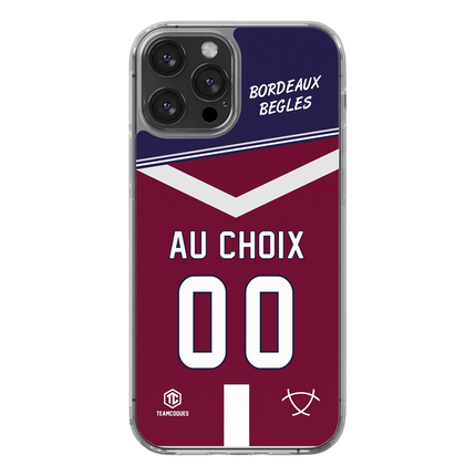 Coque rugby BORDEAUX BEGLES personnalisable - TEAMCOQUES