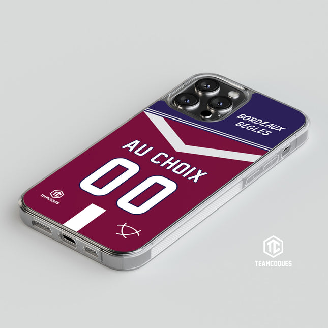 Coque rugby BORDEAUX BEGLES personnalisable - TEAMCOQUES