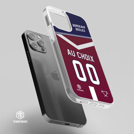 Coque rugby BORDEAUX BEGLES personnalisable - TEAMCOQUES