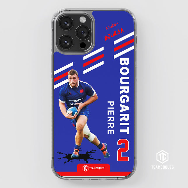 Coque joueur PIERRE BOURGARIT XV FRANCE - TEAMCOQUES