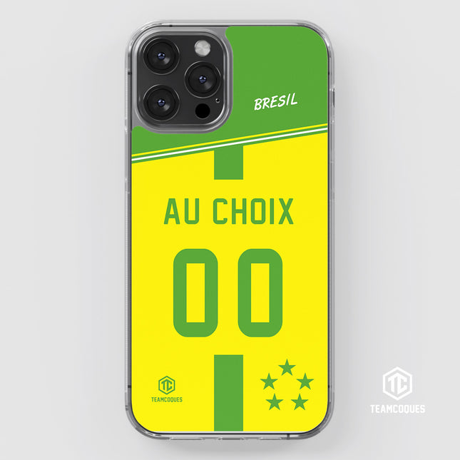 Coque foot BRESIL personnalisable - TEAMCOQUES