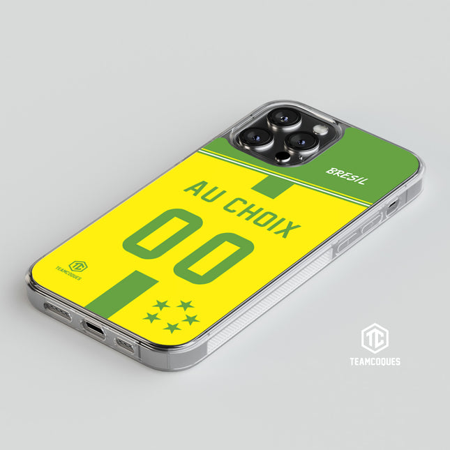 Coque foot BRESIL personnalisable - TEAMCOQUES