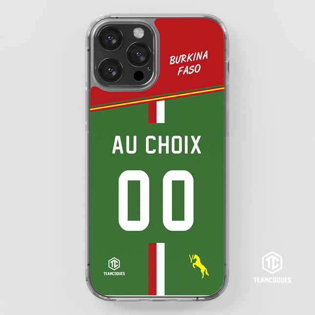 Coque foot BURKINA FASO personnalisable - TEAMCOQUES