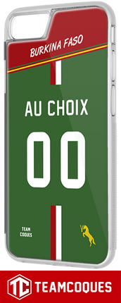 Coque foot BURKINA FASO - flocage 100% personnalisable - iPhone smartphone - TEAMCOQUES
