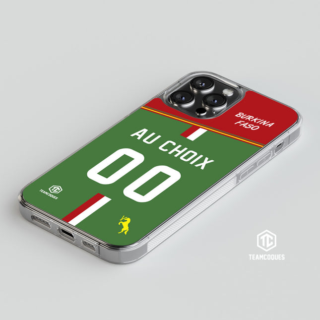 Coque foot BURKINA FASO personnalisable - TEAMCOQUES