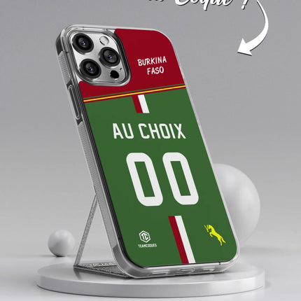Vidéo Coque foot BURKINA FASO personnalisable - TEAMCOQUES