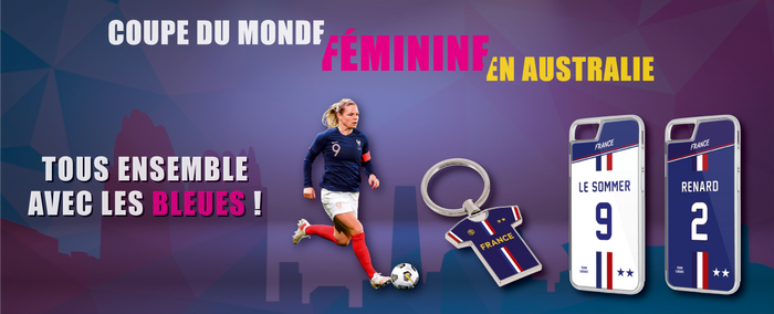TEAMCOQUES - Coques de smartphones et Porte-clés Equipe de France Coupe du Monde Féminine 2023 Australie Le Sommer Renard