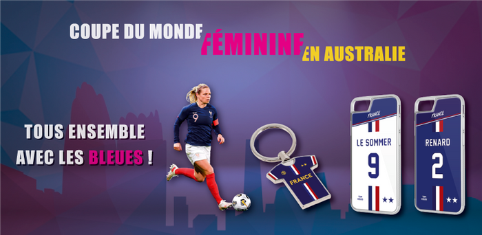 TEAMCOQUES - Coques de smartphones et Porte-clés Equipe de France Coupe du Monde Féminine 2023 Australie Le Sommer Renard