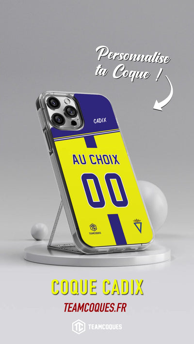 Vidéo Coque foot CADIX personnalisable - TEAMCOQUES