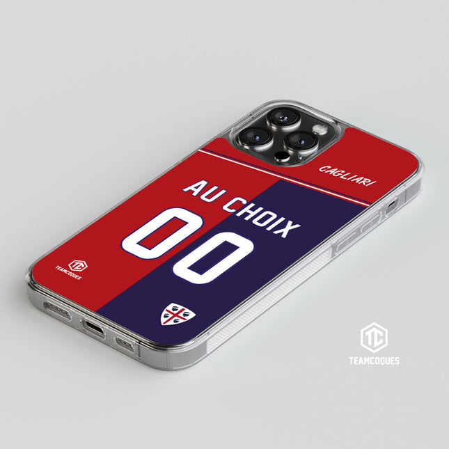 Coque foot CAGLIARI personnalisable - TEAMCOQUES