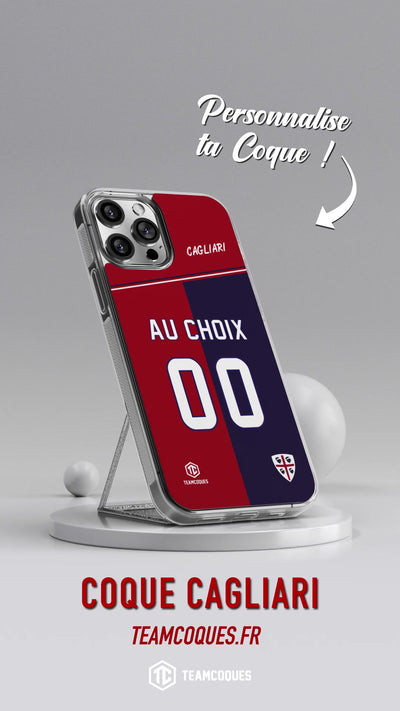 Vidéo Coque foot CAGLIARI personnalisable - TEAMCOQUES