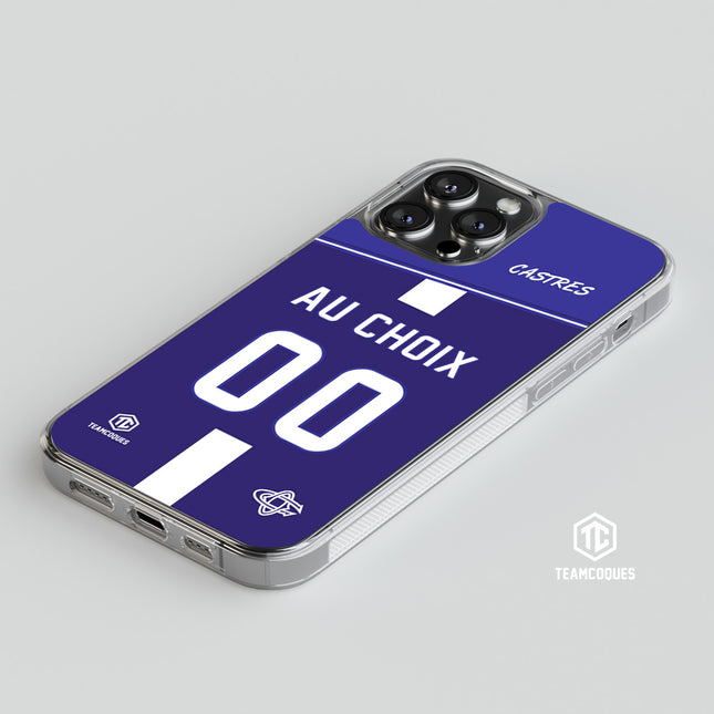 Coque rugby CASTRES personnalisable - TEAMCOQUES