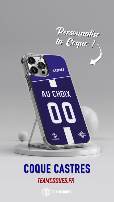 Vidéo Coque rugby CASTRES personnalisable - TEAMCOQUES