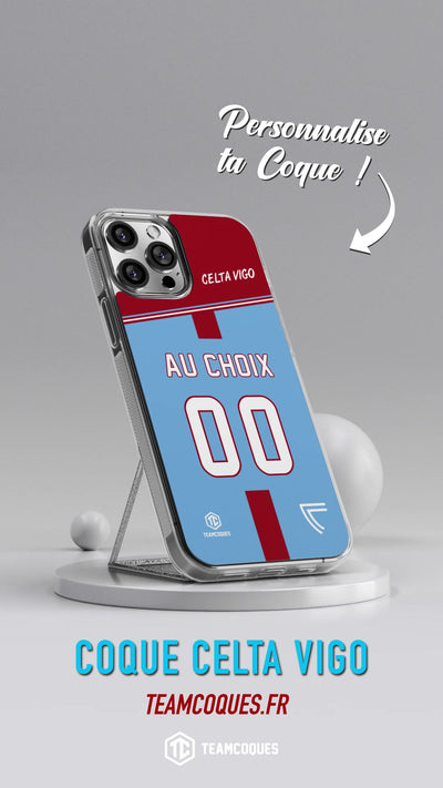 Vidéo Coque foot CELTA VIGO personnalisable - TEAMCOQUES
