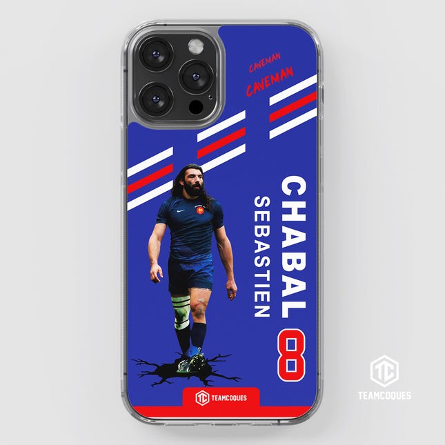 Coque joueur SEBASTIEN CHABAL XV FRANCE - TEAMCOQUES