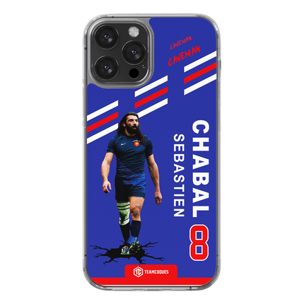 Coque joueur SEBASTIEN CHABAL XV FRANCE - TEAMCOQUES