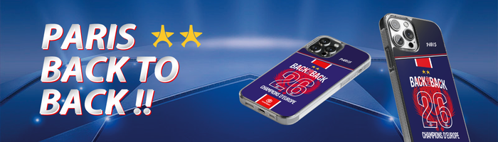 Coque PARIS Champions d'Europe 2026 - Back to Back ! TEAMCOQUES