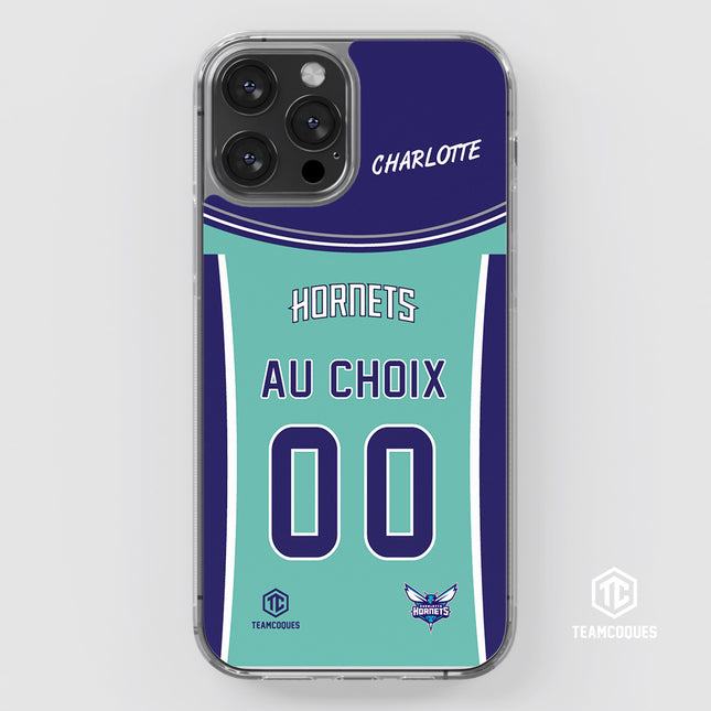 Coque basket NBA CHARLOTTE HORNETS personnalisable - TEAMCOQUES
