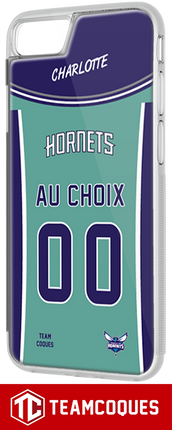 Coque basket NBA CHARLOTTE HORNETS personnalisable - TEAMCOQUES