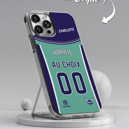 Vidéo Coque basket NBA CHARLOTTE HORNETS personnalisable - TEAMCOQUES
