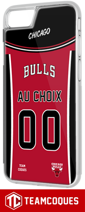 Coque basket NBA CHICAGO BULLS personnalisable - TEAMCOQUES