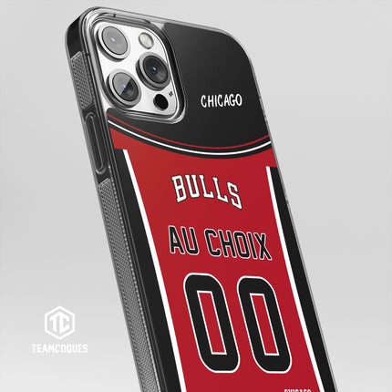 Coque basket NBA CHICAGO BULLS personnalisable - TEAMCOQUES