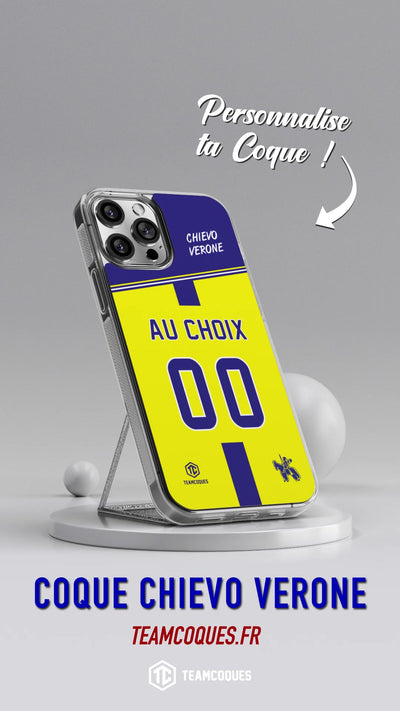 Vidéo Coque foot CHIEVO VERONE personnalisable - TEAMCOQUES