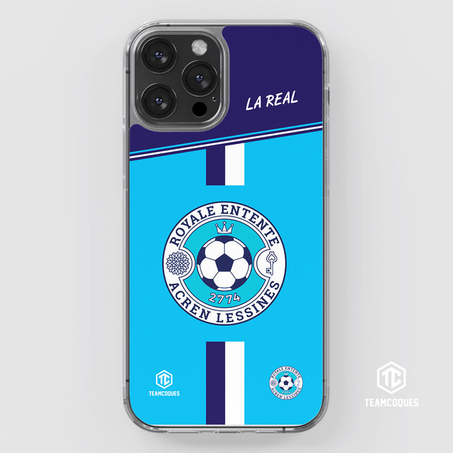 Coque amateur foot LA REAL ROYALE ENTENTE ACREN LESSINES personnalisable - TEAMCOQUES