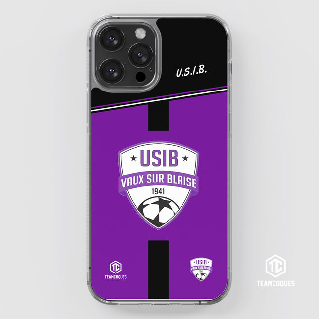 Coque amateur foot USIB VAUX SUR BLAISE personnalisable - TEAMCOQUES