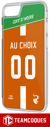 Coque foot COTE D'IVOIRE - flocage 100% personnalisable - iPhone smartphone - TEAMCOQUES