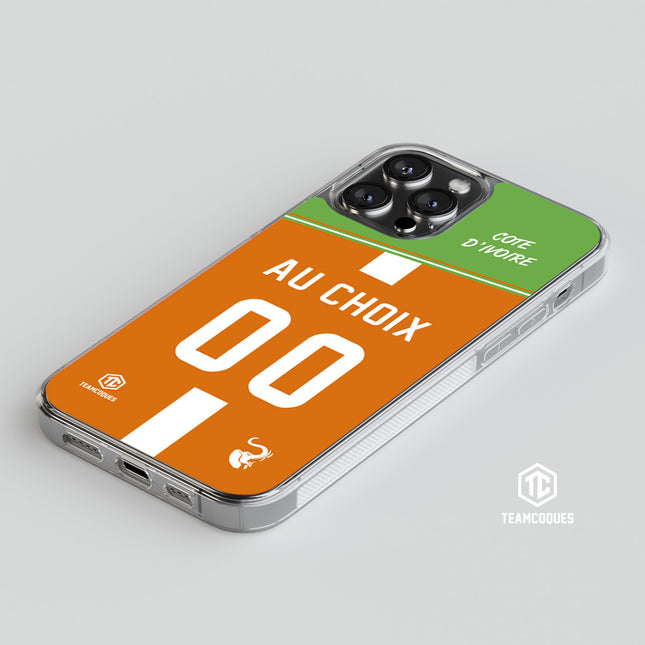 Coque foot COTE D'IVOIRE personnalisable - TEAMCOQUES