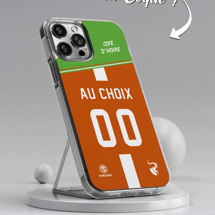 Vidéo Coque foot COTE D'IVOIRE personnalisable - TEAMCOQUES
