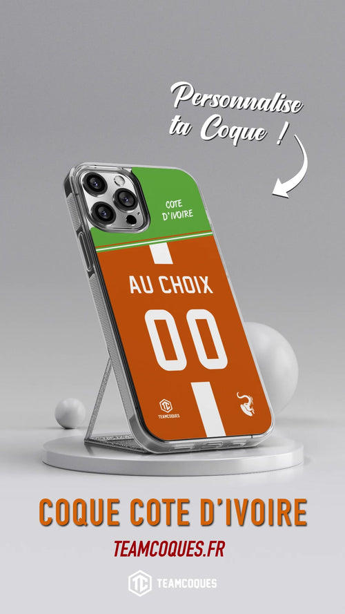 Vidéo Coque foot COTE D'IVOIRE personnalisable - TEAMCOQUES