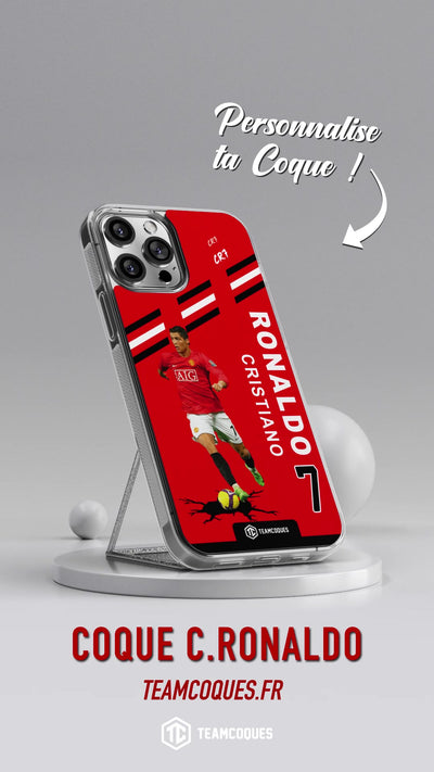Vidéo Coque joueur CRISTIANO RONALDO CR7 MANCHESTER UNITED 2008 - TEAMCOQUES