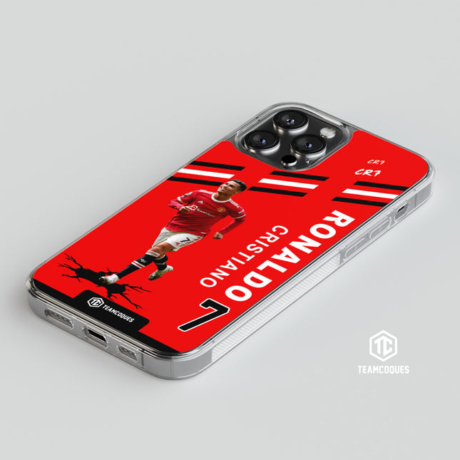 Coque joueur CRISTIANO RONALDO CR7 MANCHESTER UNITED 2022 - TEAMCOQUES
