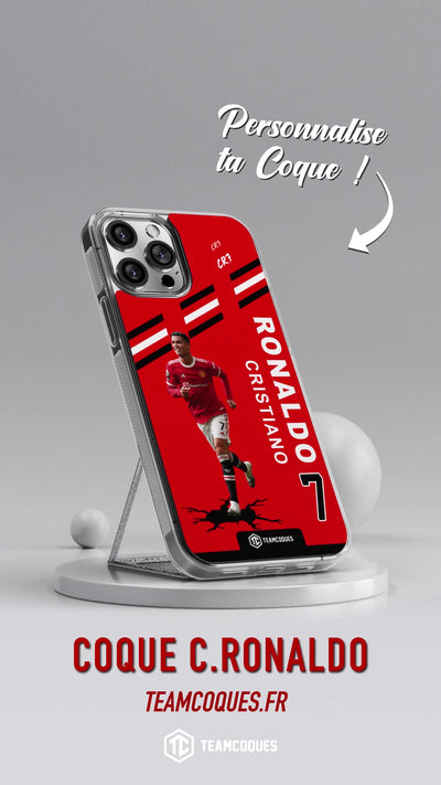 Vidéo Coque joueur CRISTIANO RONALDO CR7 MANCHESTER UNITED 2022 - TEAMCOQUES