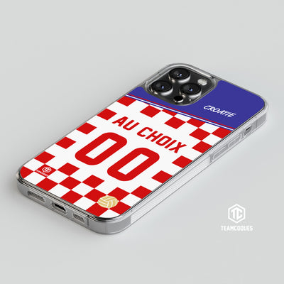 Coque foot CROATIE personnalisable - TEAMCOQUES