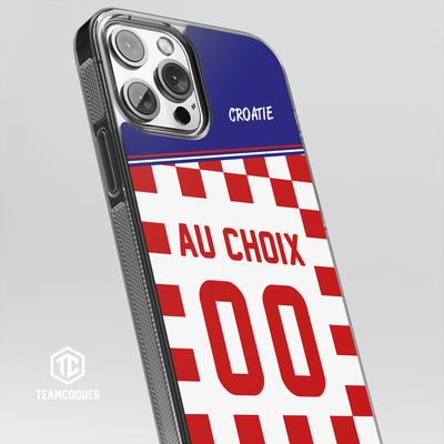 Coque foot CROATIE personnalisable - TEAMCOQUES