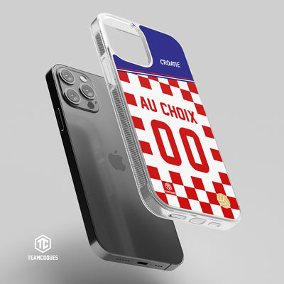 Coque foot CROATIE personnalisable - TEAMCOQUES