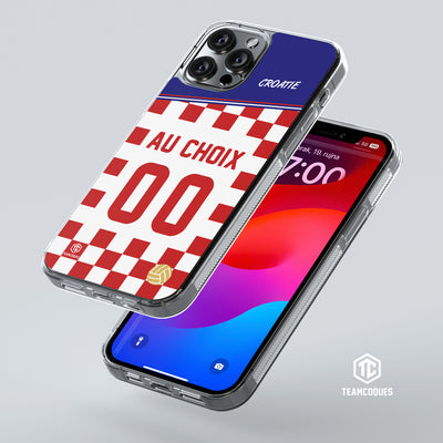 Coque foot CROATIE personnalisable - TEAMCOQUES
