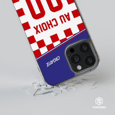 Coque foot CROATIE personnalisable - TEAMCOQUES