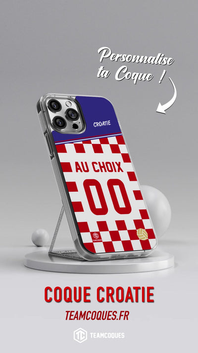 Vidéo Coque foot CROATIE personnalisable - TEAMCOQUES