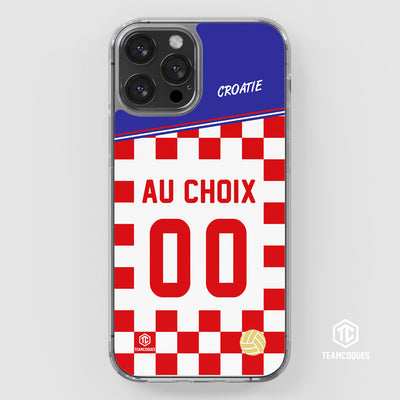 Coque foot CROATIE personnalisable - TEAMCOQUES