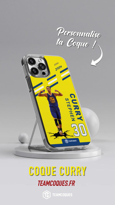 Vidéo Coque joueur STEPHEN CURRY WARRIORS GOLDEN STATE NBA - TEAMCOQUES