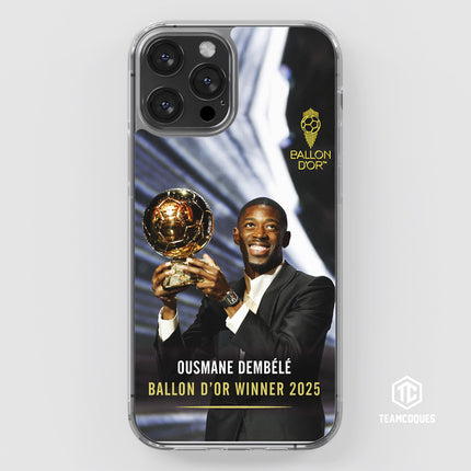 Coque joueur OUSMANE DEMBELE DEMBÉLÉ BALLON D'OR PARIS SG - TEAMCOQUES