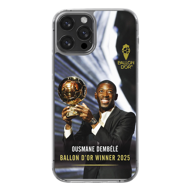 Coque joueur OUSMANE DEMBELE DEMBÉLÉ BALLON D'OR PARIS SG - TEAMCOQUES