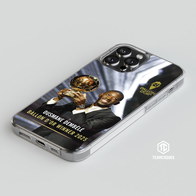 Coque joueur OUSMANE DEMBELE DEMBÉLÉ BALLON D'OR PARIS - TEAMCOQUES